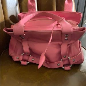 Juicy Couture Pink Leather 👛 Purse w/ silver